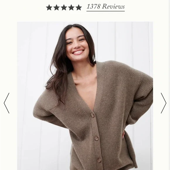 Jenni Kayne Cashmere Cocoon Cardigan, Large - Picture 5 of 5